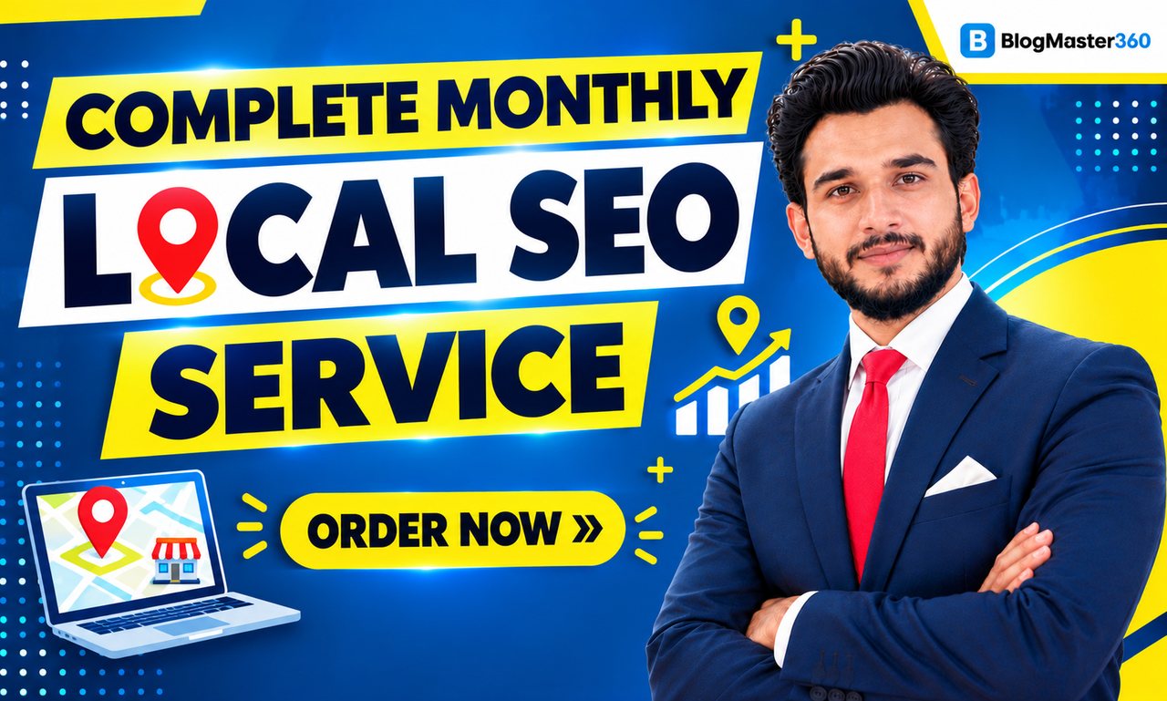 Monthly local SEO, BlogMaster360 service